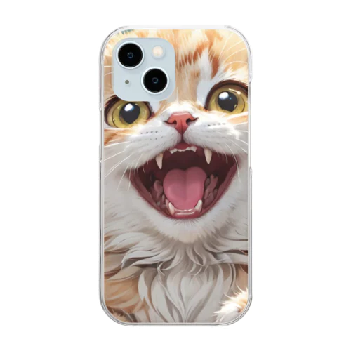 かわいい笑顔がたまらない子猫 Clear Smartphone Case