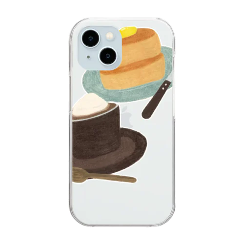 Coffee break in the afternoon Clear Smartphone Case