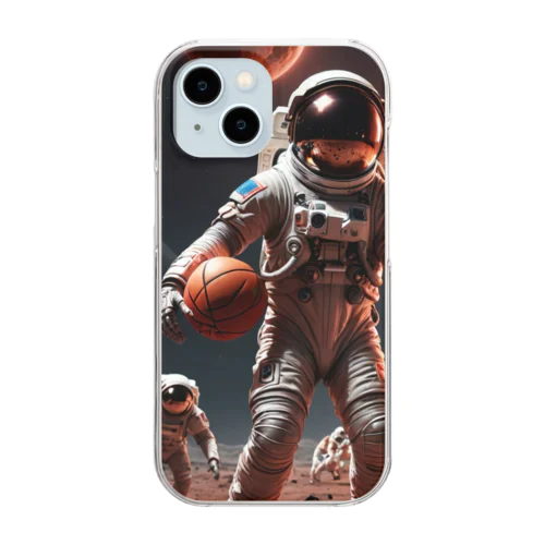 バスケ宇宙時代 Clear Smartphone Case