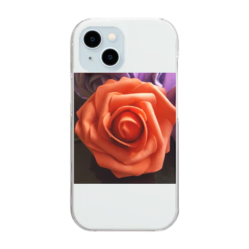 魅力的な赤い薔薇 Clear Smartphone Case