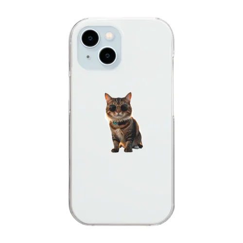 おいら波乗り🐈猫サーファー🏄 Clear Smartphone Case