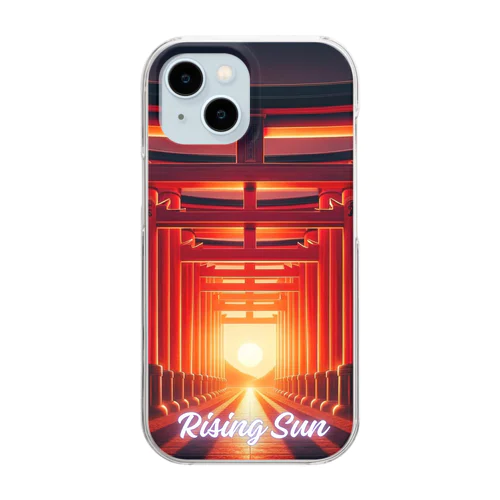 RISING SUN🎵　日イズル国 Clear Smartphone Case