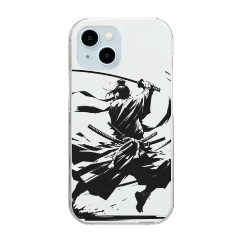 A lonely SAMURAI Clear Smartphone Case