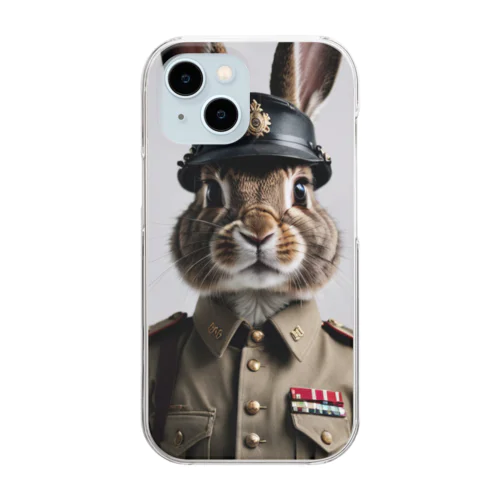 軍人ウサギ#6 Clear Smartphone Case