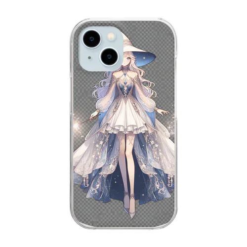 魔法使いの女の子 Clear Smartphone Case