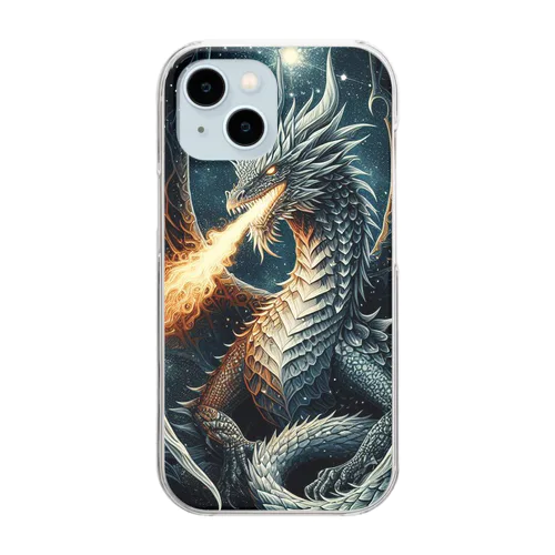 神秘的なドラゴン Clear Smartphone Case