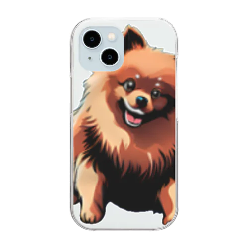 ポメラニアン愛犬家 Clear Smartphone Case