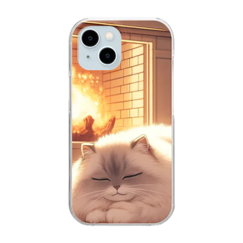 暖炉猫 Clear Smartphone Case