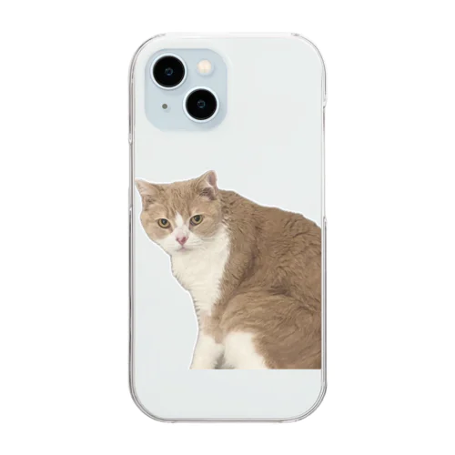 マシロくん猫グッズ Clear Smartphone Case