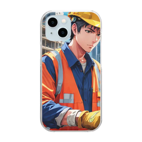 ゼネコンくん Clear Smartphone Case