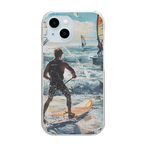 supとwindsurfingレース　エンジェル717 2065 Clear Smartphone Case