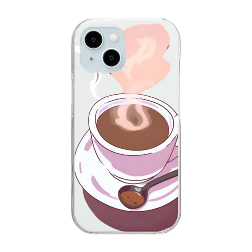 コーヒー Clear Smartphone Case