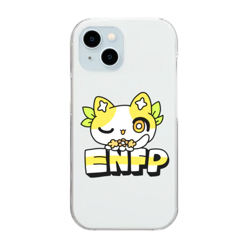 16性格タコちゃんず ENFP クリアスマホケース