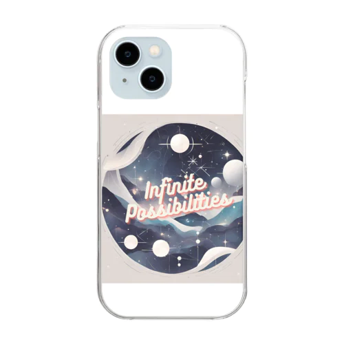 宇宙！Infinite Possibilities　無限の可能性 Clear Smartphone Case