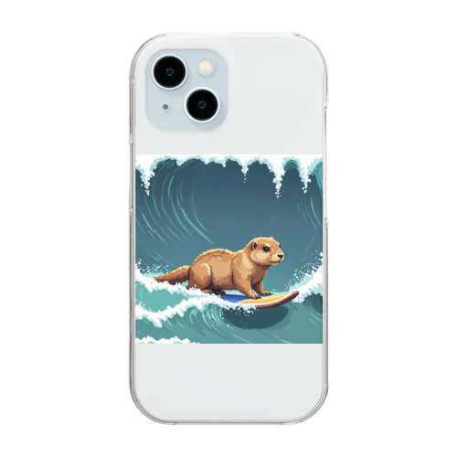 Surfin！プレーリードッグ Clear Smartphone Case