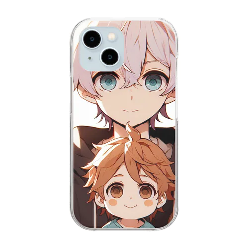 ヒカリとソラ Clear Smartphone Case