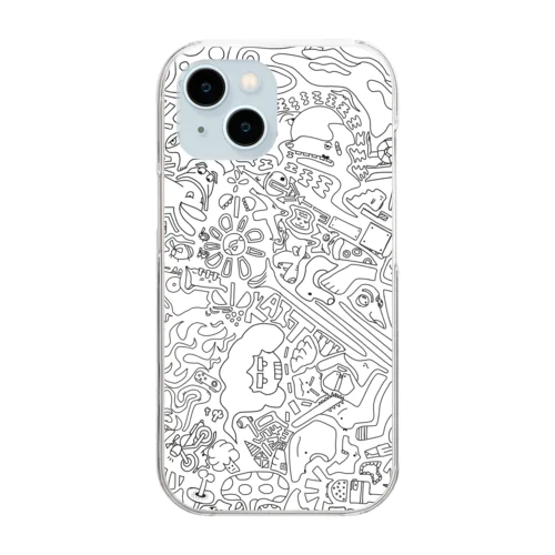 ベン画 描画 Clear Smartphone Case