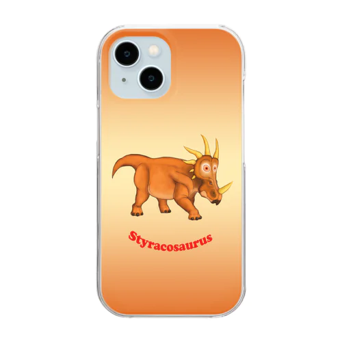 恐竜スマホケース　スティラコサウルス Clear Smartphone Case