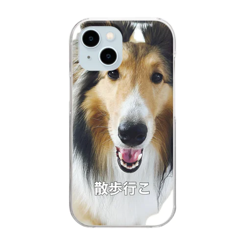 散歩行こ Clear Smartphone Case