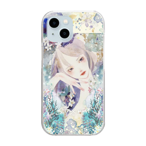 水彩少女 Clear Smartphone Case