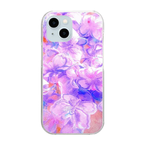 染めの蝶 Clear Smartphone Case
