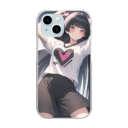 オリジナルキャラ　キュンをあなたに❤️ Clear Smartphone Case