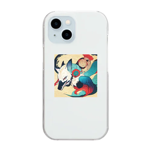 うきよ犬６ Clear Smartphone Case