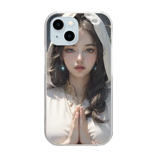 星座シリーズ　水瓶座 Clear Smartphone Case