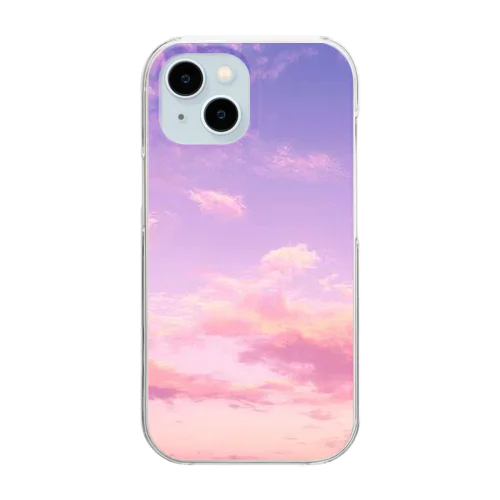 綺麗な空のスマホケース(^^) Clear Smartphone Case