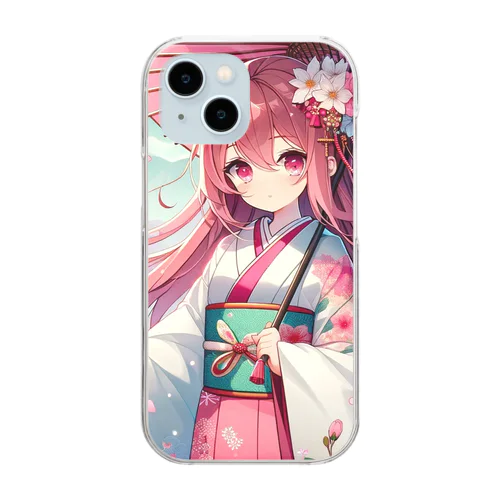 桜の精 - 和モダン Clear Smartphone Case