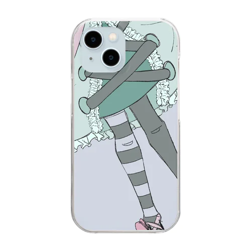 おみあし Clear Smartphone Case