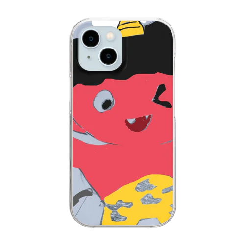 おにっち Clear Smartphone Case