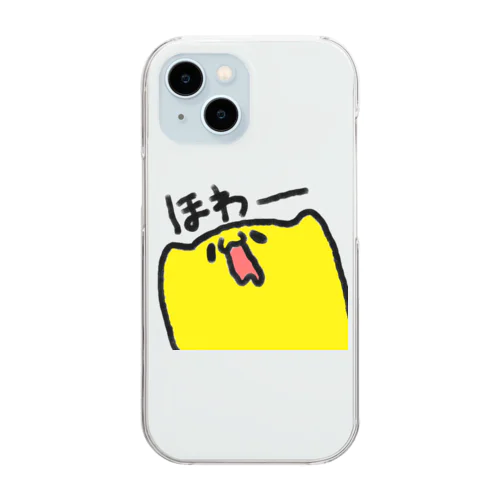 ほわーくん Clear Smartphone Case