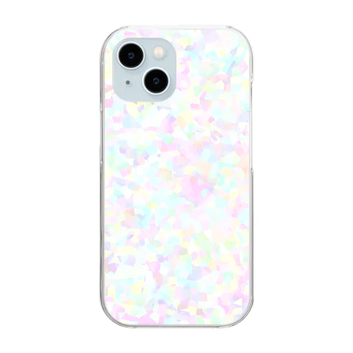 虹色ホログラム Clear Smartphone Case