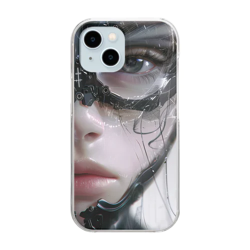 Cybernetic Gaze Clear Smartphone Case