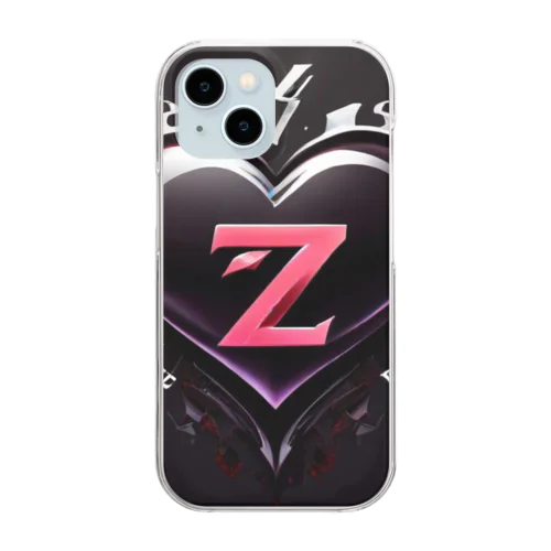 Black heart Clear Smartphone Case