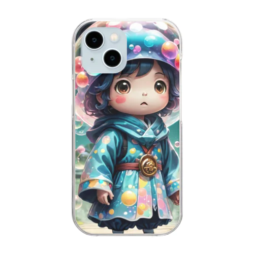 シャボン玉妖怪　パプル Clear Smartphone Case