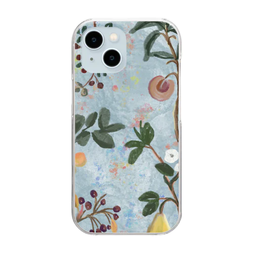 picking  up fruits Clear Smartphone Case