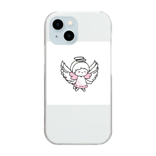 恋愛ピンクエンジェル Clear Smartphone Case