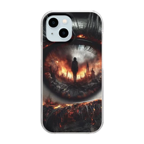 eyes that see death Clear Smartphone Case