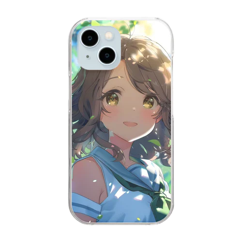 セーラー服の可愛い女の子　Tomoe bb 2712 Clear Smartphone Case