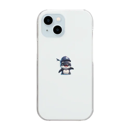 作業員のシャチくん Clear Smartphone Case