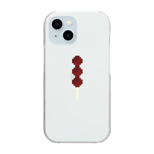 可愛いドット絵　団子 Clear Smartphone Case