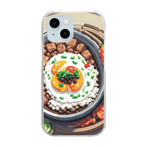 韓国料理 Clear Smartphone Case