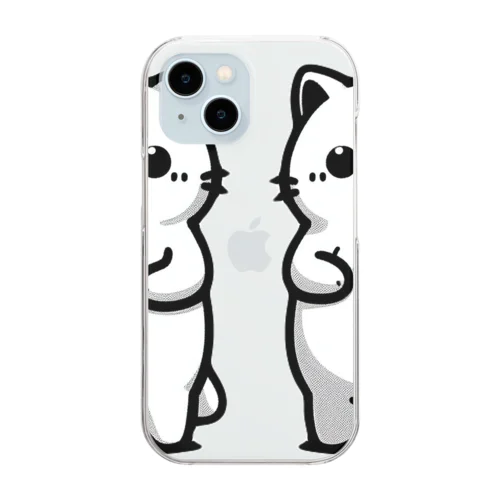 お腹のでてる猫9 Clear Smartphone Case