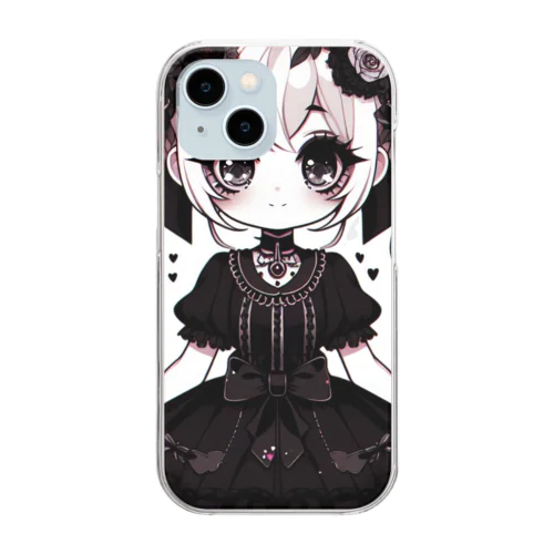 「黒の幻想」 Clear Smartphone Case