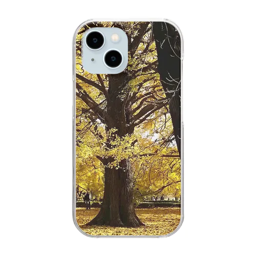 晩秋の公園にて Clear Smartphone Case