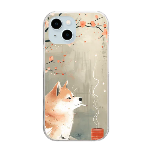 Japanese犬 Clear Smartphone Case