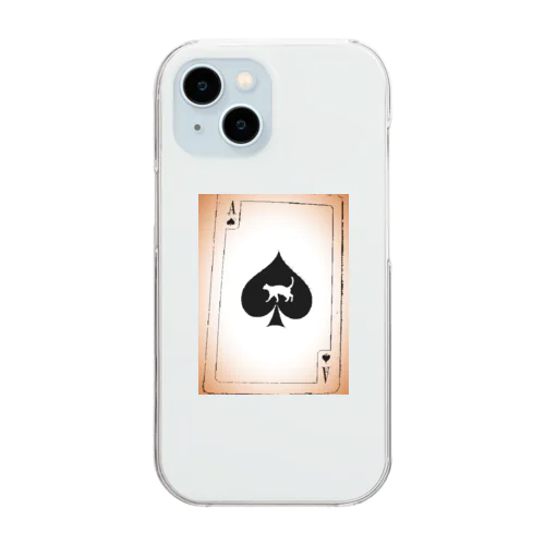 ACE OF SPADES Clear Smartphone Case