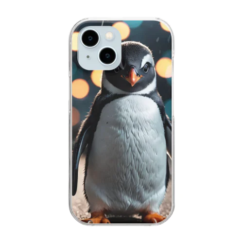 ペンギンの可愛くてカッコいい画像！ Clear Smartphone Case